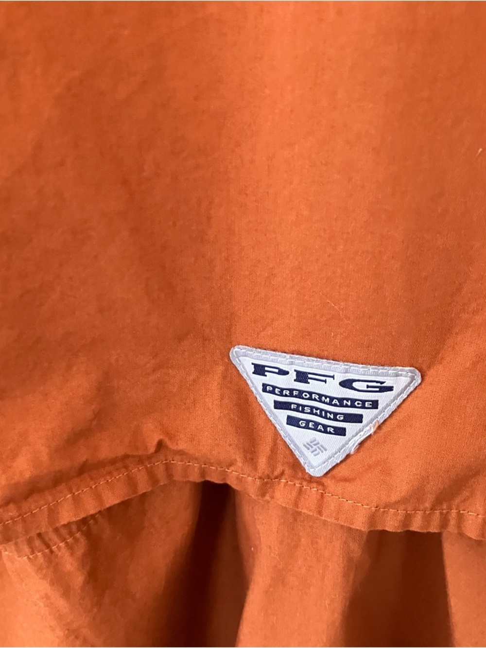 Columbia PFG Vented Fishing Shirt Men’s Sz 2XL Orange Short Sleeve Longhorns - Picture 6 of 9